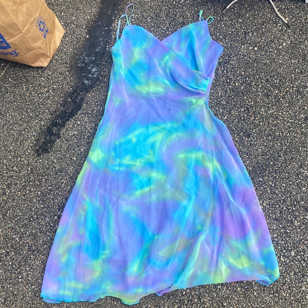 Studio Blue and Green Mini Dress